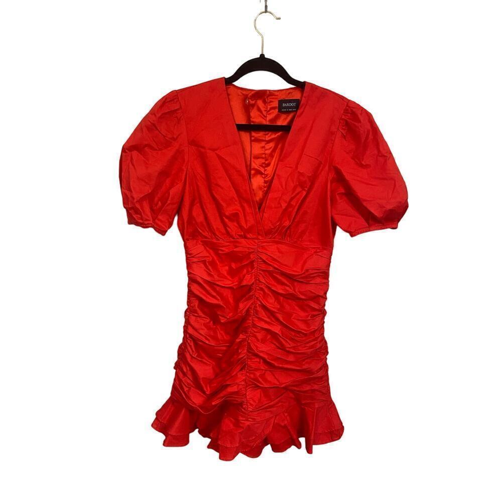 Bardot The amie Dress in flame orange  US size 6
